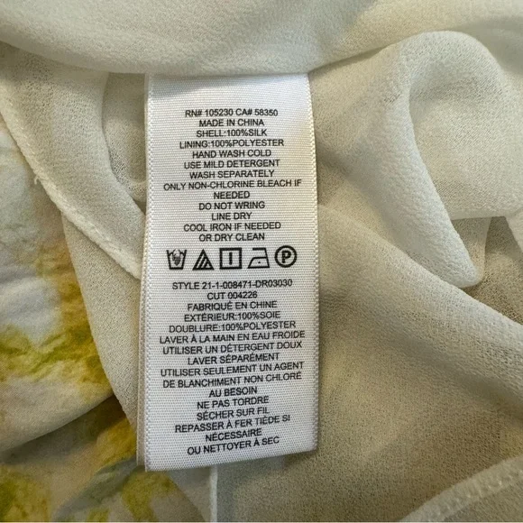 Joie Maple Tie Dye Printed Silk V-Neck Georgette Sleeveless Midi Slip Dress XS - Picture 8 of 10